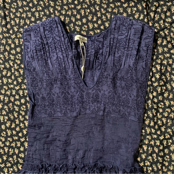 NWT max studio blue embellished midi dress - Picture 9 of 11